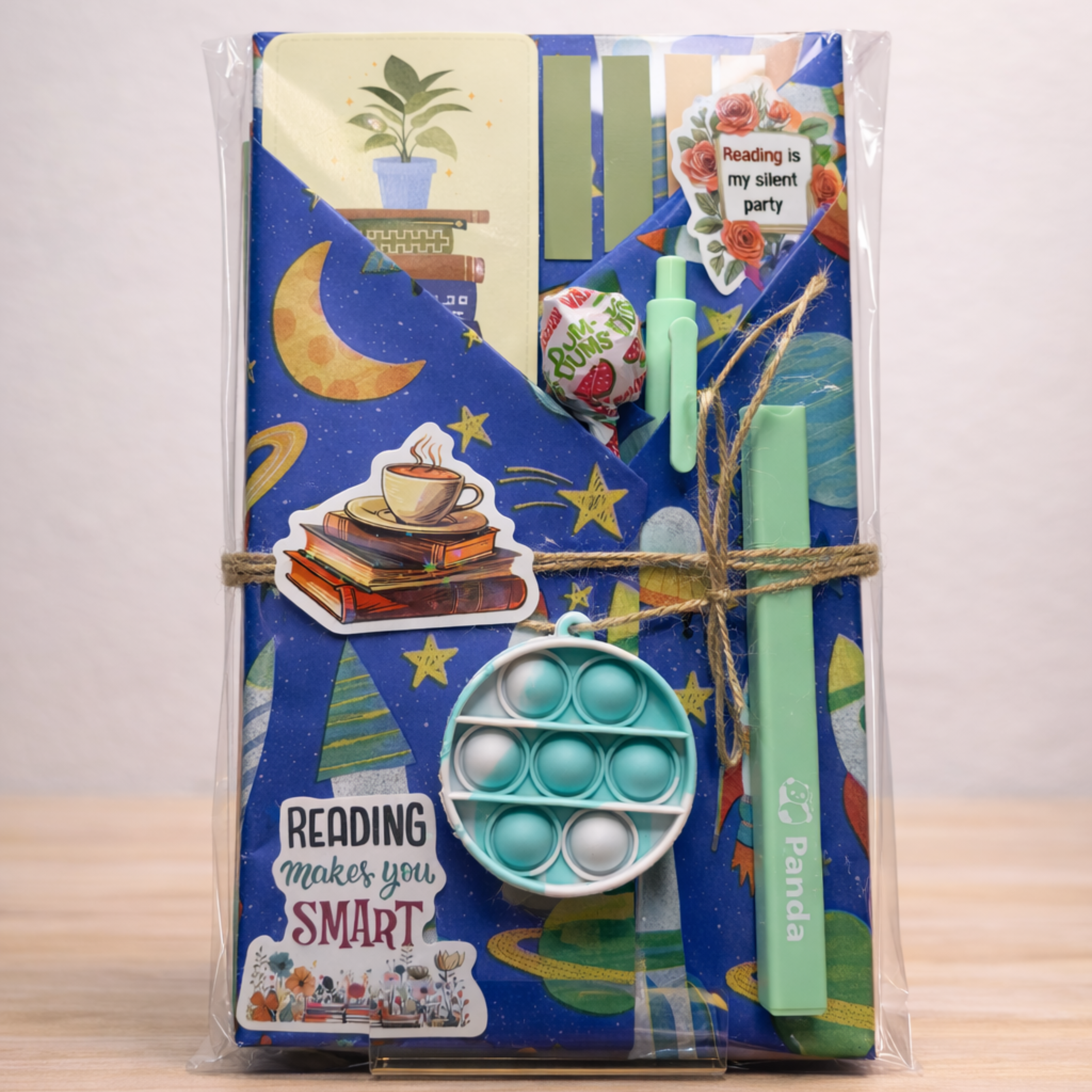 Blind Date with a Book - New Books with Bookmark, Pen, Highlighter, Bookish Stickers, Annotation Tabs, & other goodies - Fun Reading Experience